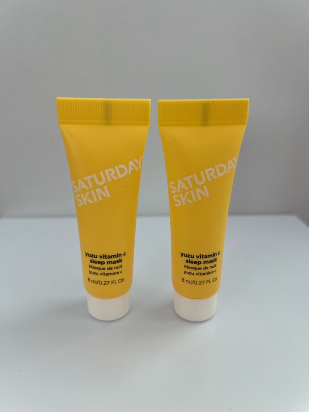 2 pcs x Saturday Skin Yuzu Vitamin C Sleep Mask 8ml/.27 fl oz each, New
